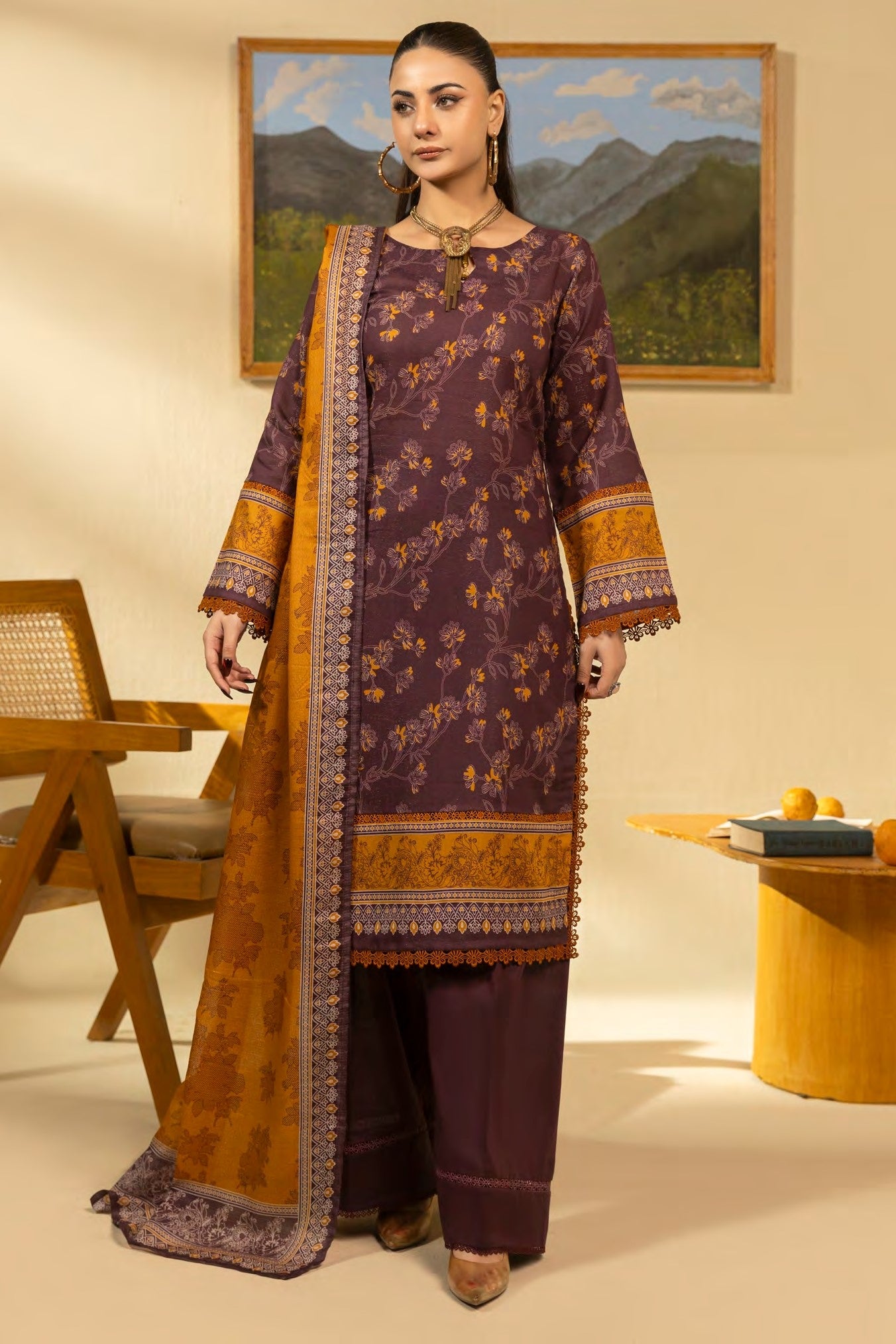 Coco Printed Zari Lawn 3 Piece 10