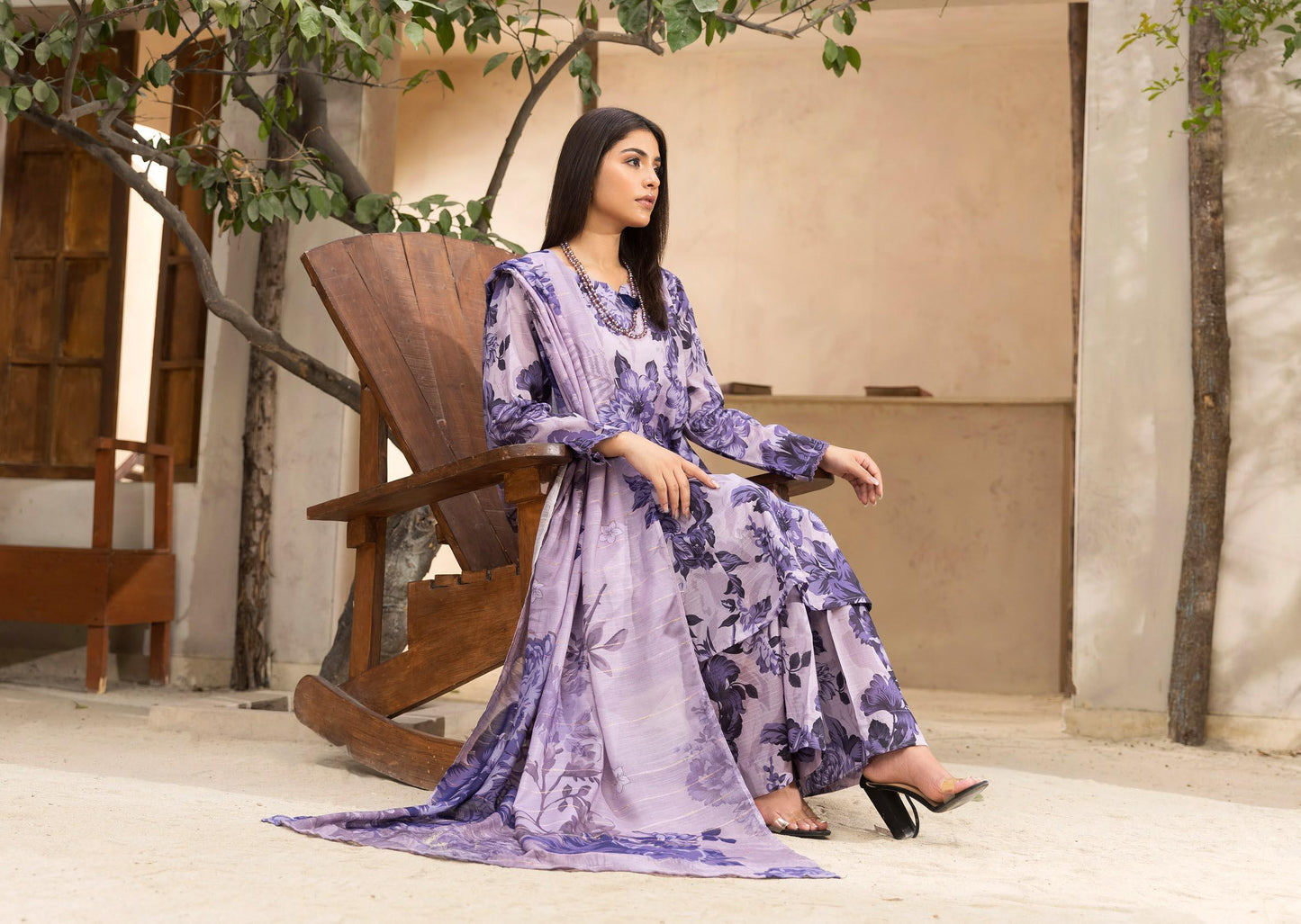 Coco Prints Lawn allover 3 Piece 02 - Waheed Javaid Collections
