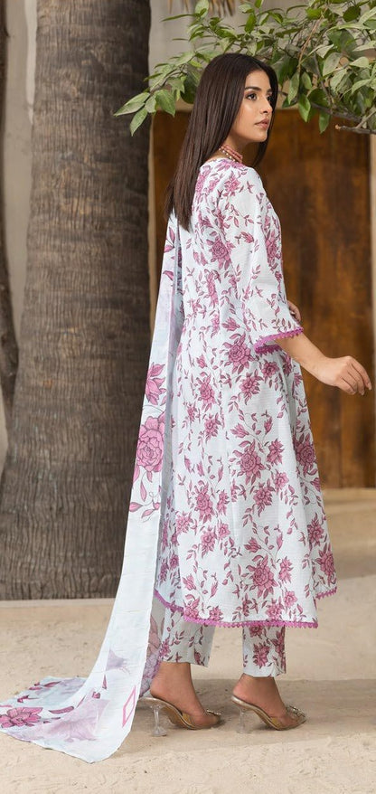 Coco Prints Lawn allover 3 Piece 05 - Waheed Javaid Collections