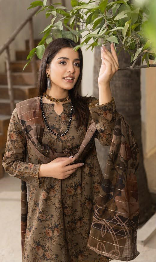 Coco Prints Lawn allover 3 Piece 06 - Waheed Javaid Collections