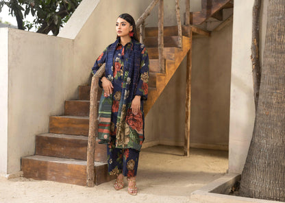 Coco Prints Lawn allover 3 Piece 07 - Waheed Javaid Collections