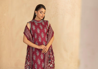 Coco Prints Lawn allover 3 Piece 09 - Waheed Javaid Collections