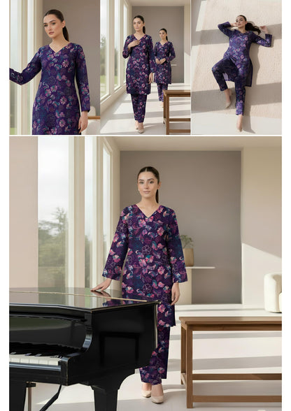 Breeze Premium High Quality Lawn 2 Piece Shirt & Trouser D#202 - Waheed Javaid Collections