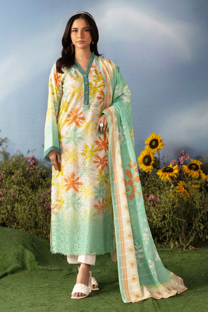 Dil Se Luxury Lawn Chikenkari 3 Piece 01