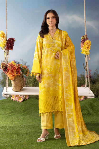 Dil Se Luxury Lawn Chikenkari 3 Piece 06