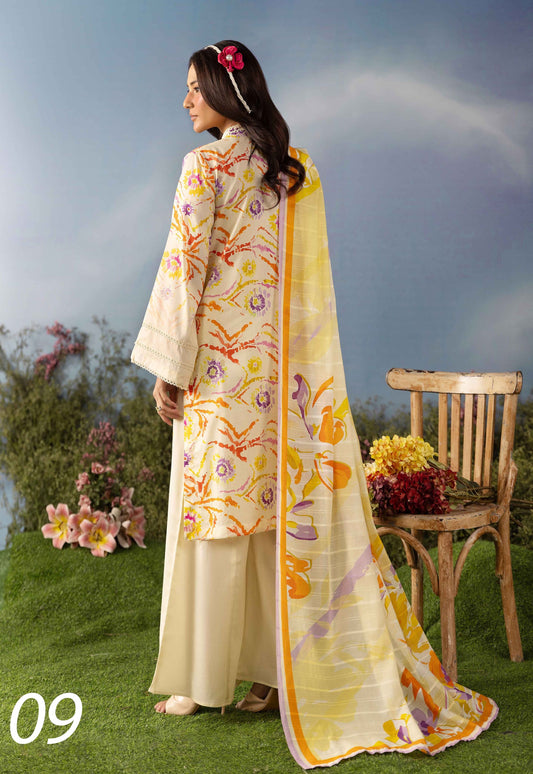 Dil Se Luxury Lawn Chikenkari 3 Piece 08
