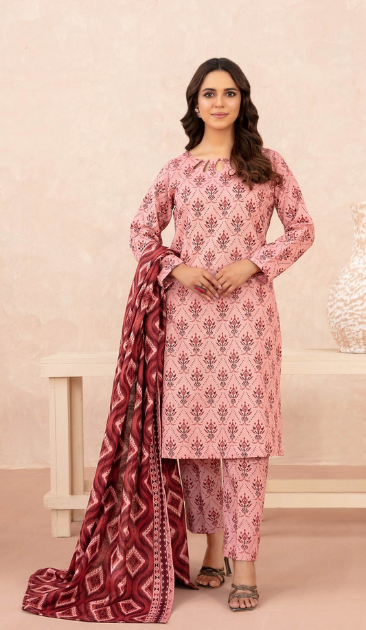Nazli Tawakkal Premium High Quality Khaddar Printed 3 Piece D#54