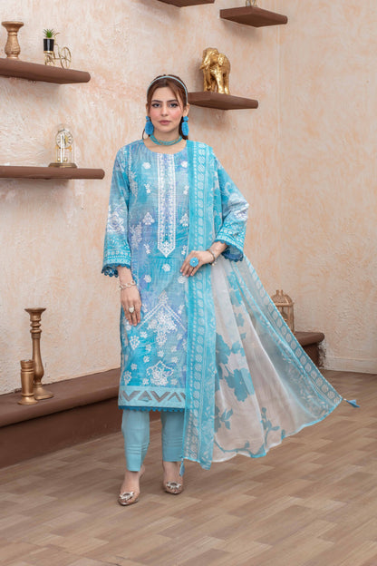 Elaris Embroidered Lawn 3 Piece A-05