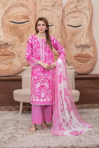 Elaris Embroidered Lawn 3 Piece A-06