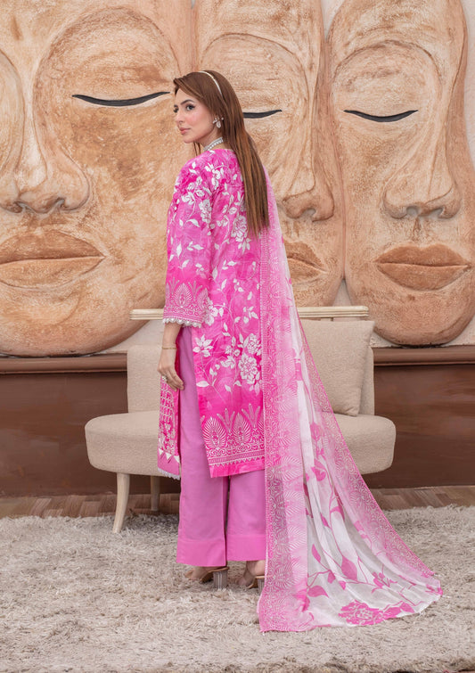 Elaris Embroidered Lawn 3 Piece A-06