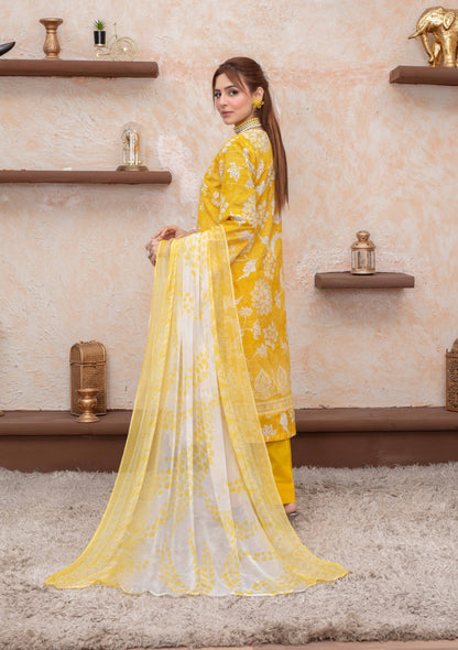 Elaris Embroidered Lawn 3 Piece A-10