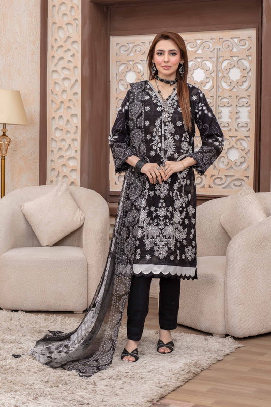 Elaris Embroidered Lawn 3 Piece A-03