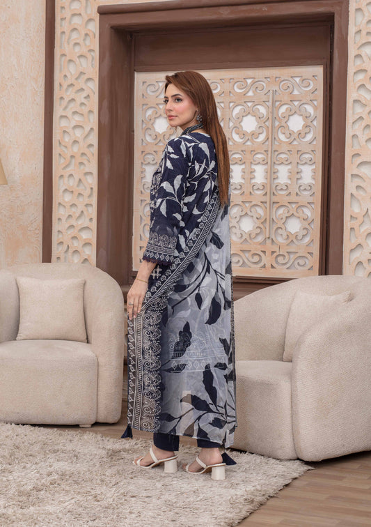 Elaris Embroidered Lawn 3 Piece A-01