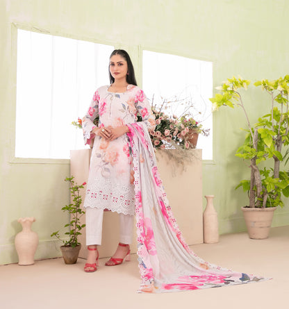 Erva Embroidered Lawn 3 Piece D-1711 - Waheed Javaid Collections
