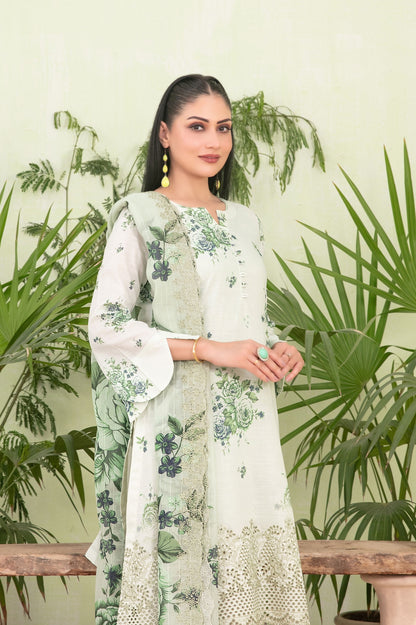 Erva Embroidered Lawn 3 Piece D-1717