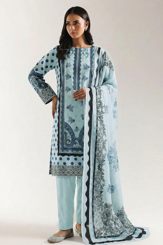 Ethnic Prints Printed Premium Lawn 3 Piece 504 - Waheed Javaid Collections
