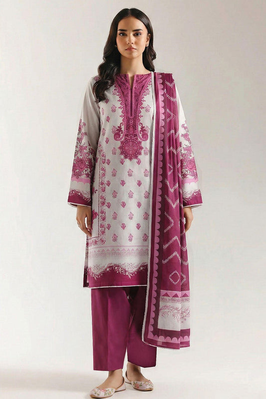 Ethnic Prints Printed Premium Lawn 3 Piece 508 - Waheed Javaid Collections