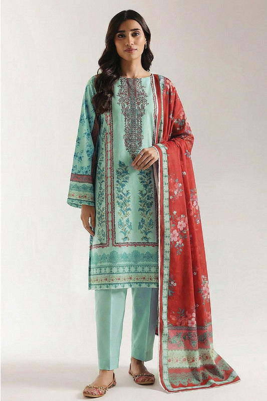 Ethnic Prints Printed Premium Lawn 3 Piece 509 - Waheed Javaid Collections