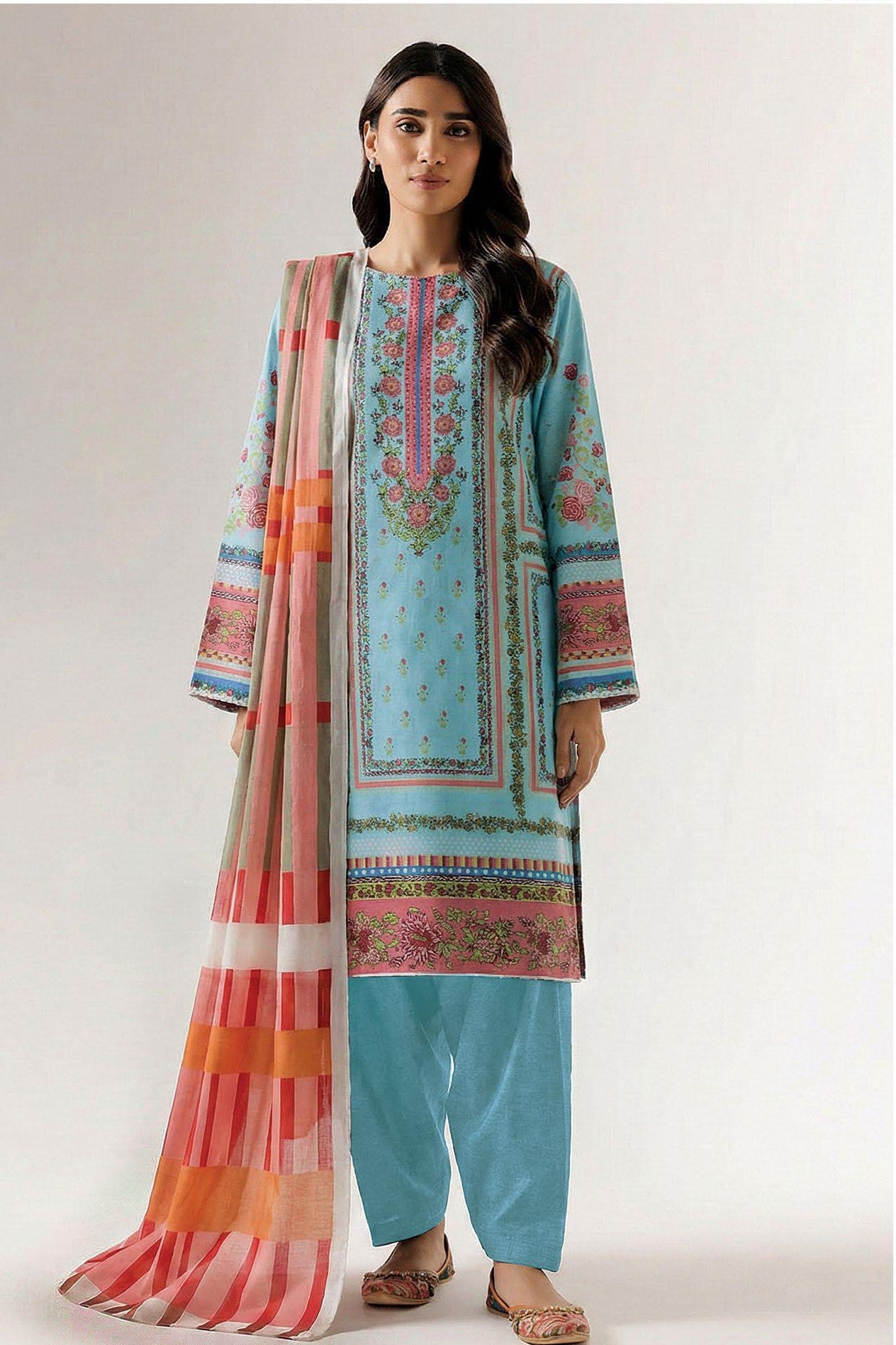 Ethnic Prints Printed Premium Lawn 3 Piece 510 - Waheed Javaid Collections