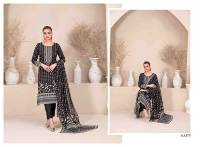 Black & White Series Hisana D-3579 - Waheed Javaid Collections