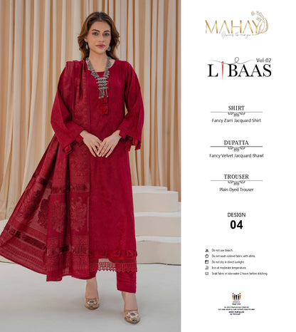 Libaas Jacquard Preimum Winter Wool Solid #D-4