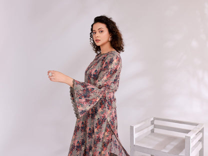 Lotus Embroidered + Printed Doria Lawn 3 Piece 03