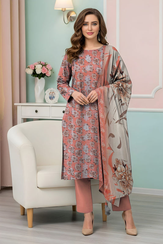 Lotus Embroidered + Printed Doria Lawn 3 Piece 06