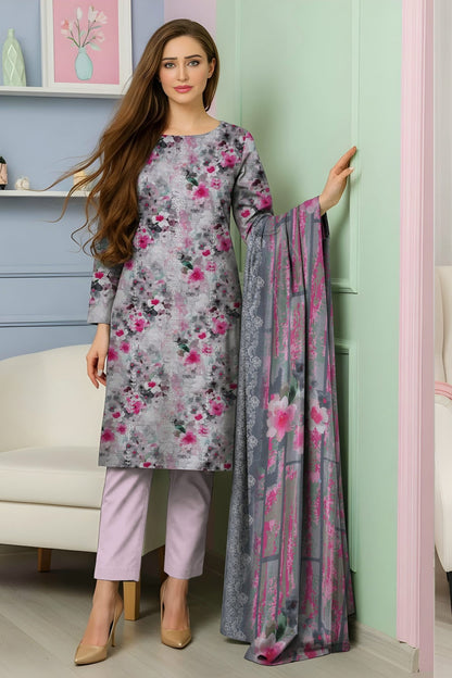 Lotus Embroidered + Printed Doria Lawn 3 Piece 08