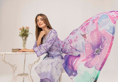 Manchali Embroidered 3 Piece Lawn 03