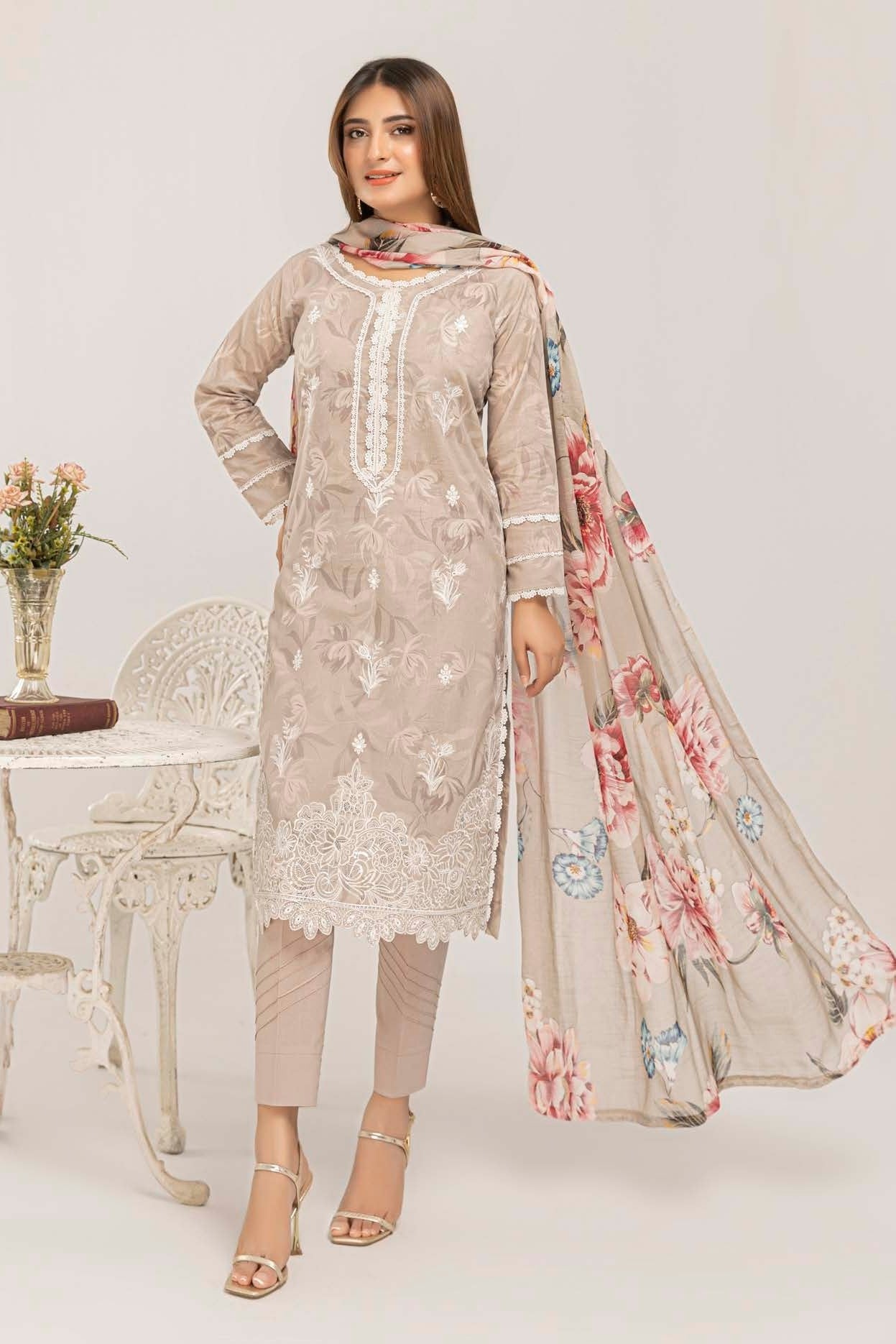 Manchali Embroidered 3 Piece Lawn 04