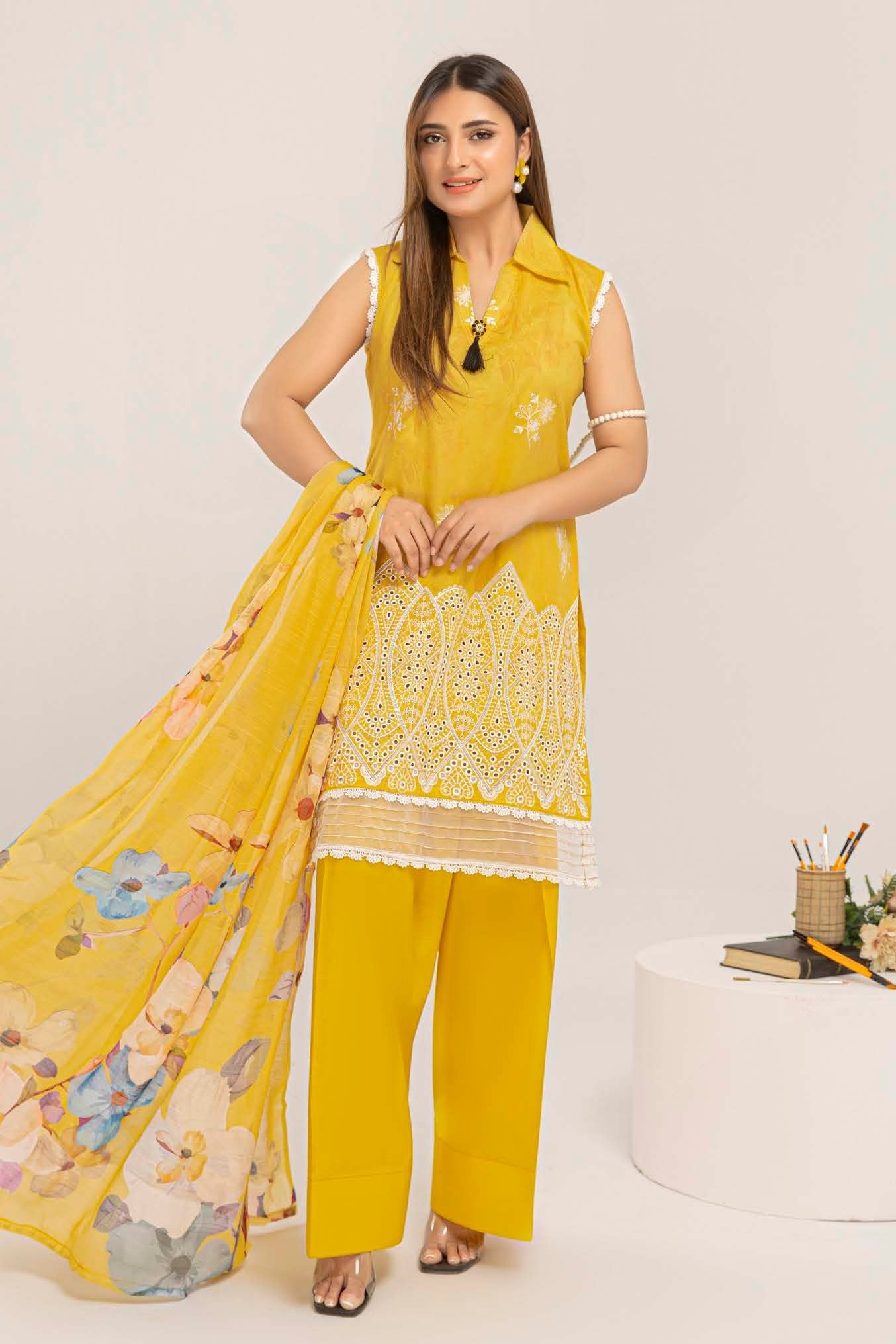 Manchali Embroidered 3 Piece Lawn 05