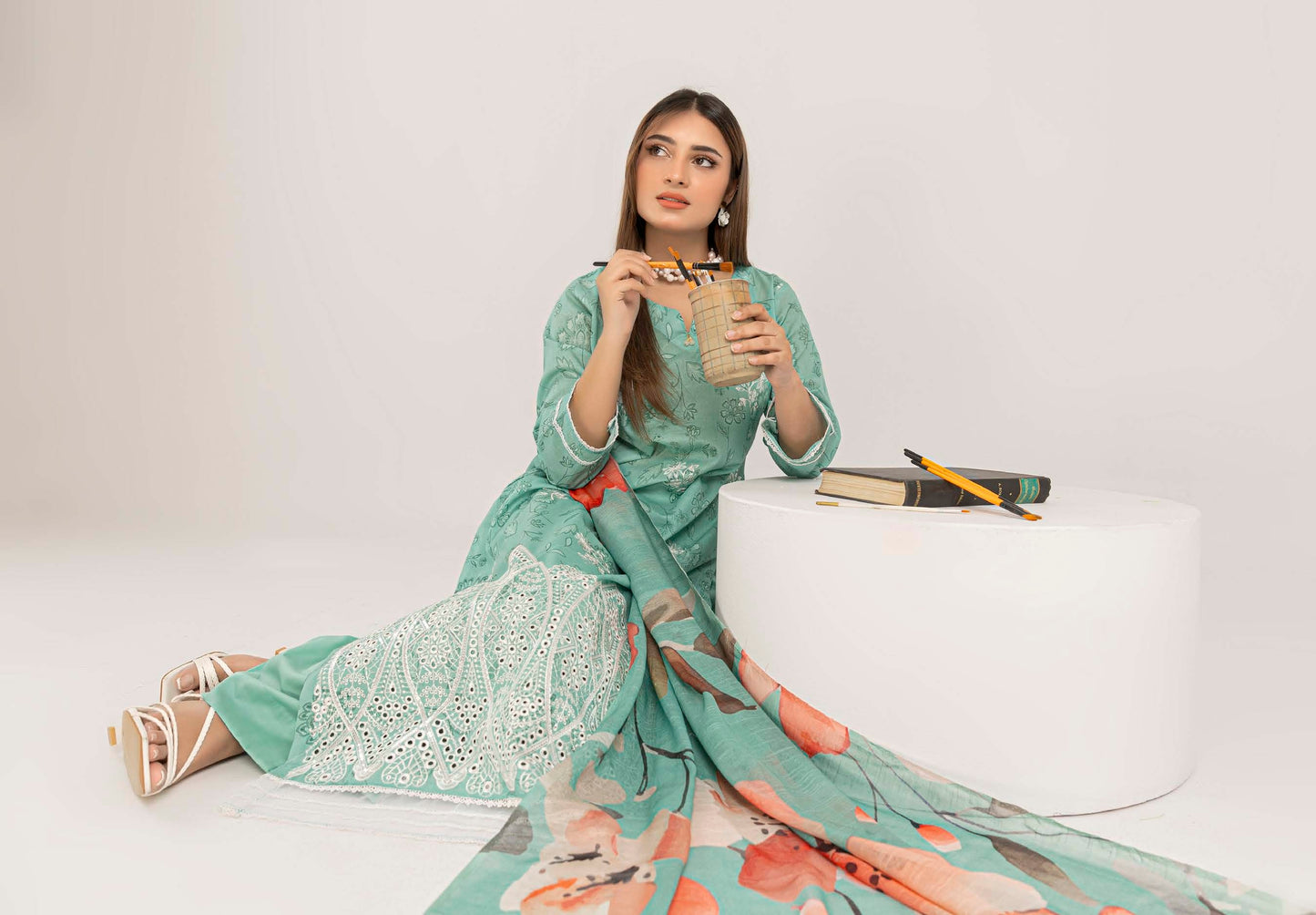 Manchali Embroidered 3 Piece Lawn 06