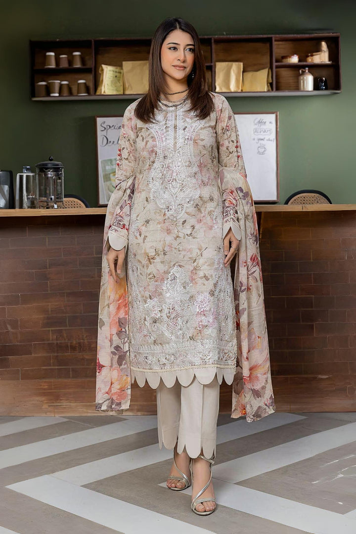 Mila Lawn Embroidered 3 Piece 05