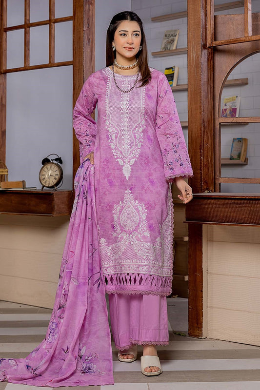 Mila Lawn Embroidered 3 Piece 08