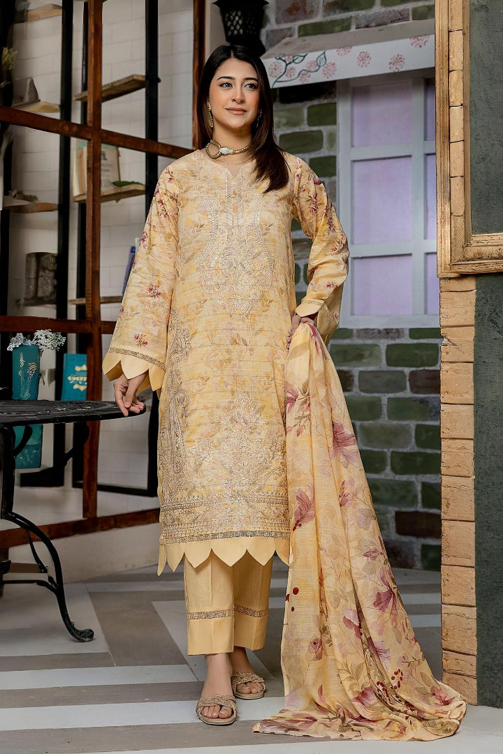 Mila Lawn Embroidered 3 Piece 09