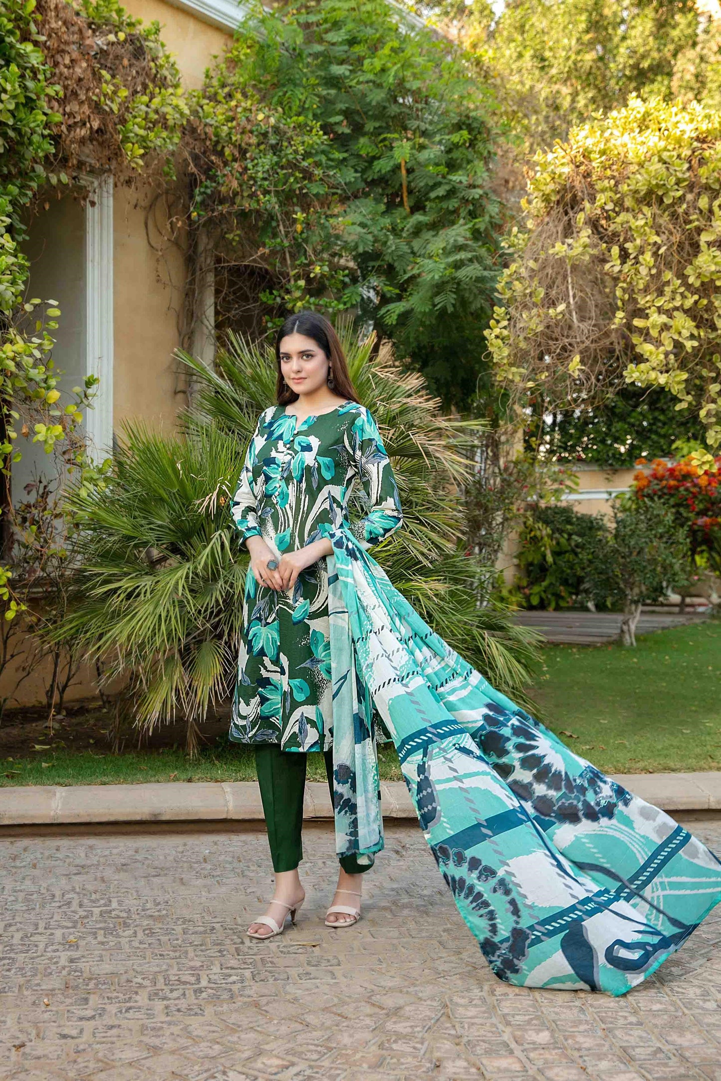 Naimal By Tawakkal 3 Piece D-1508 - Waheed Javaid Collections