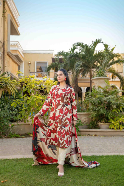 Naimal By Tawakkal 3 Piece D-1509 - Waheed Javaid Collections