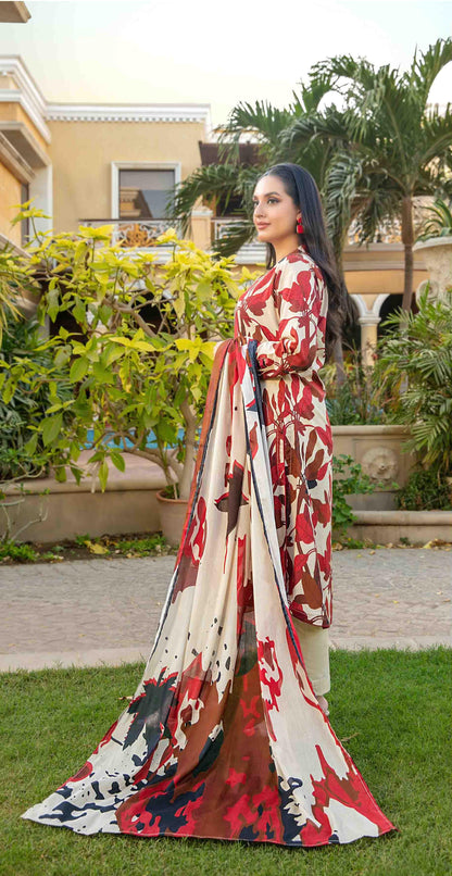 Naimal By Tawakkal 3 Piece D-1509 - Waheed Javaid Collections