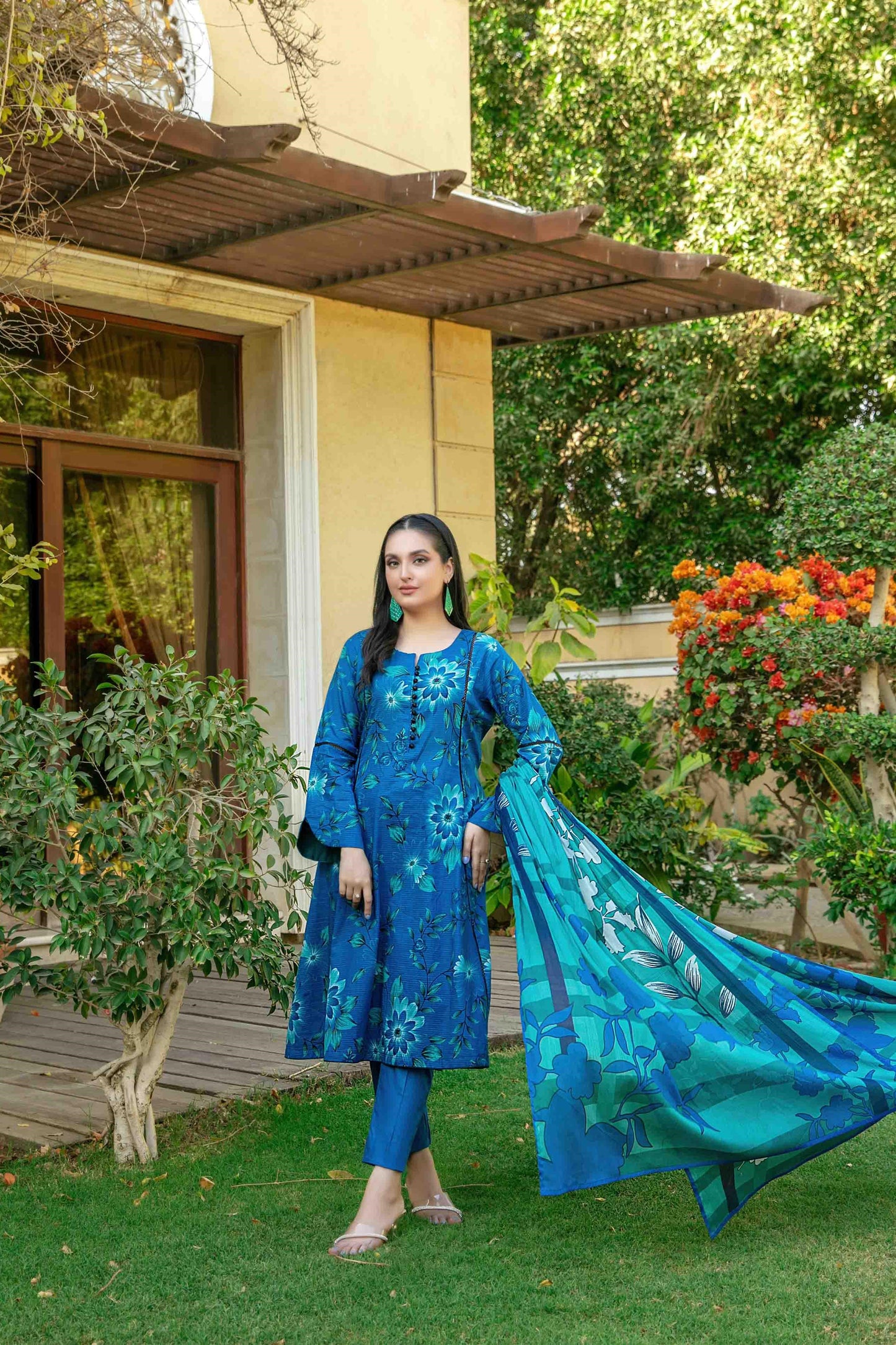 Naimal By Tawakkal 3 Piece D-1511 - Waheed Javaid Collections