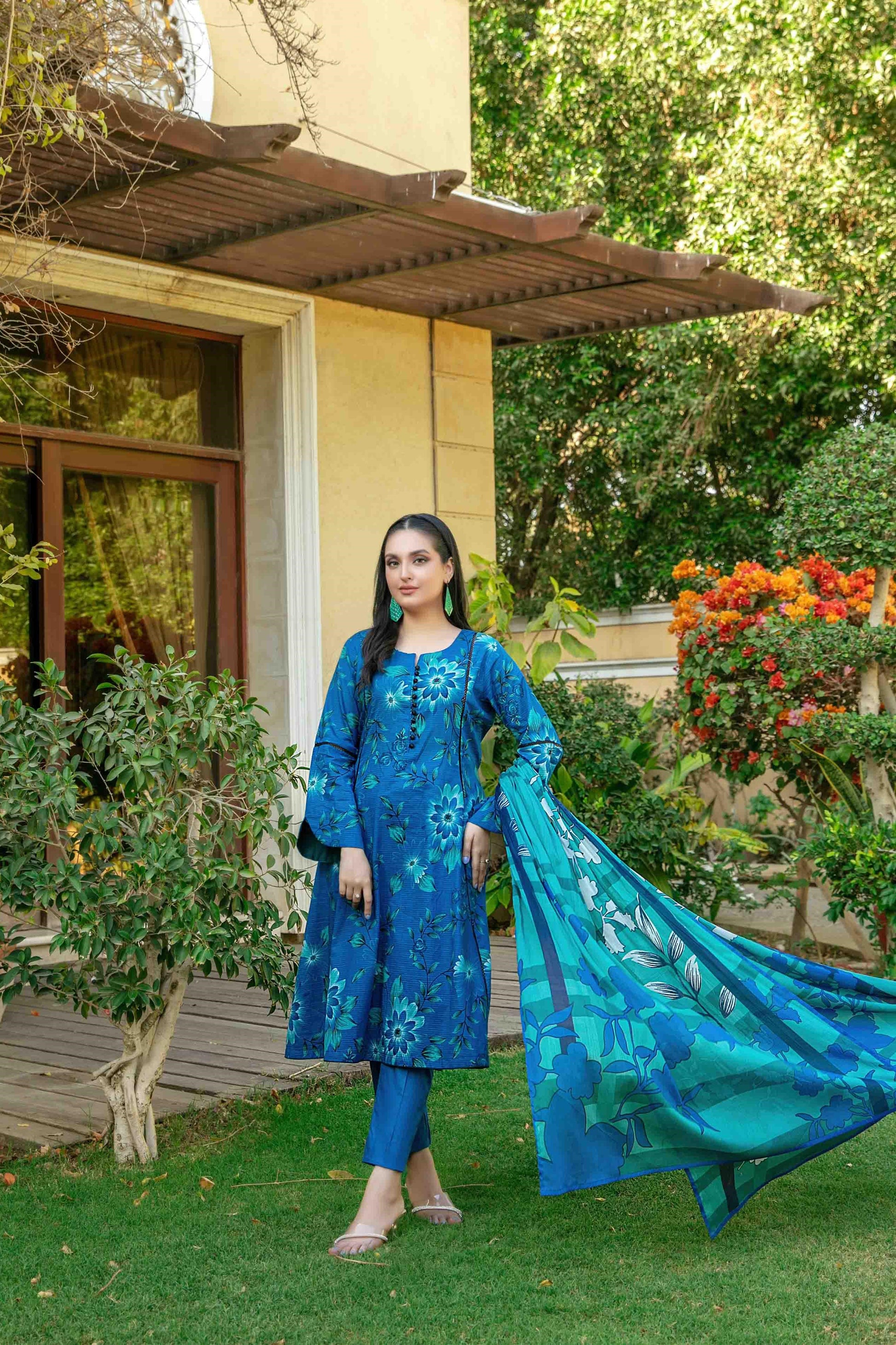 Naimal By Tawakkal 3 Piece D-1511 - Waheed Javaid Collections