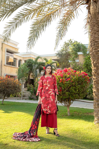 Naimal By Tawakkal 3 Piece D-1513 - Waheed Javaid Collections