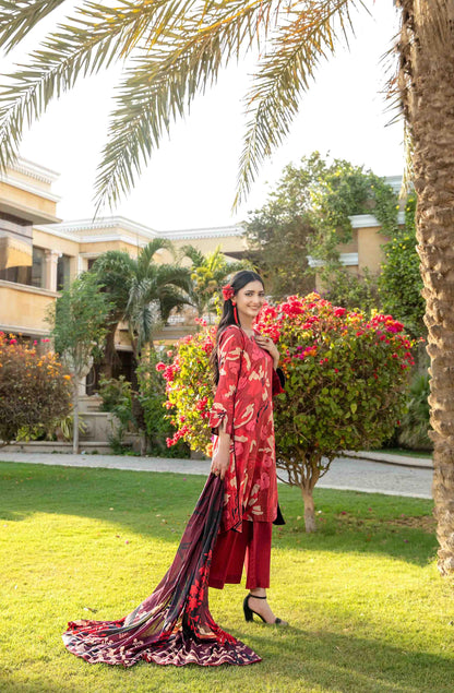 Naimal By Tawakkal 3 Piece D-1513 - Waheed Javaid Collections