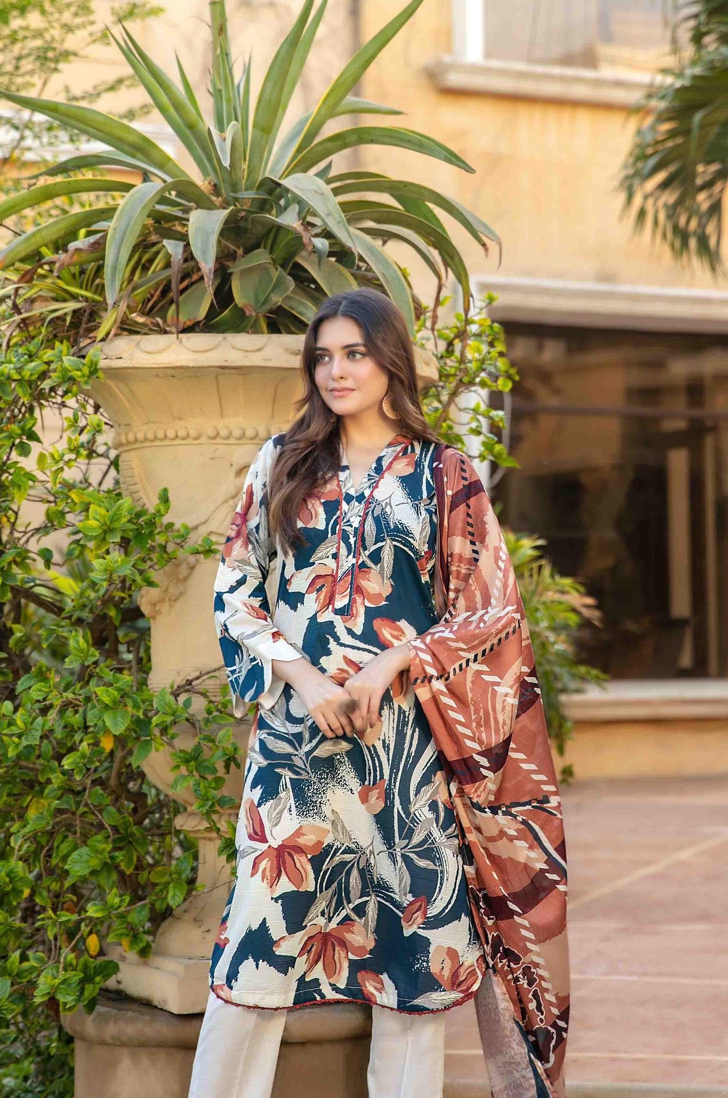 Naimal By Tawakkal 3 Piece D-1514 - Waheed Javaid Collections