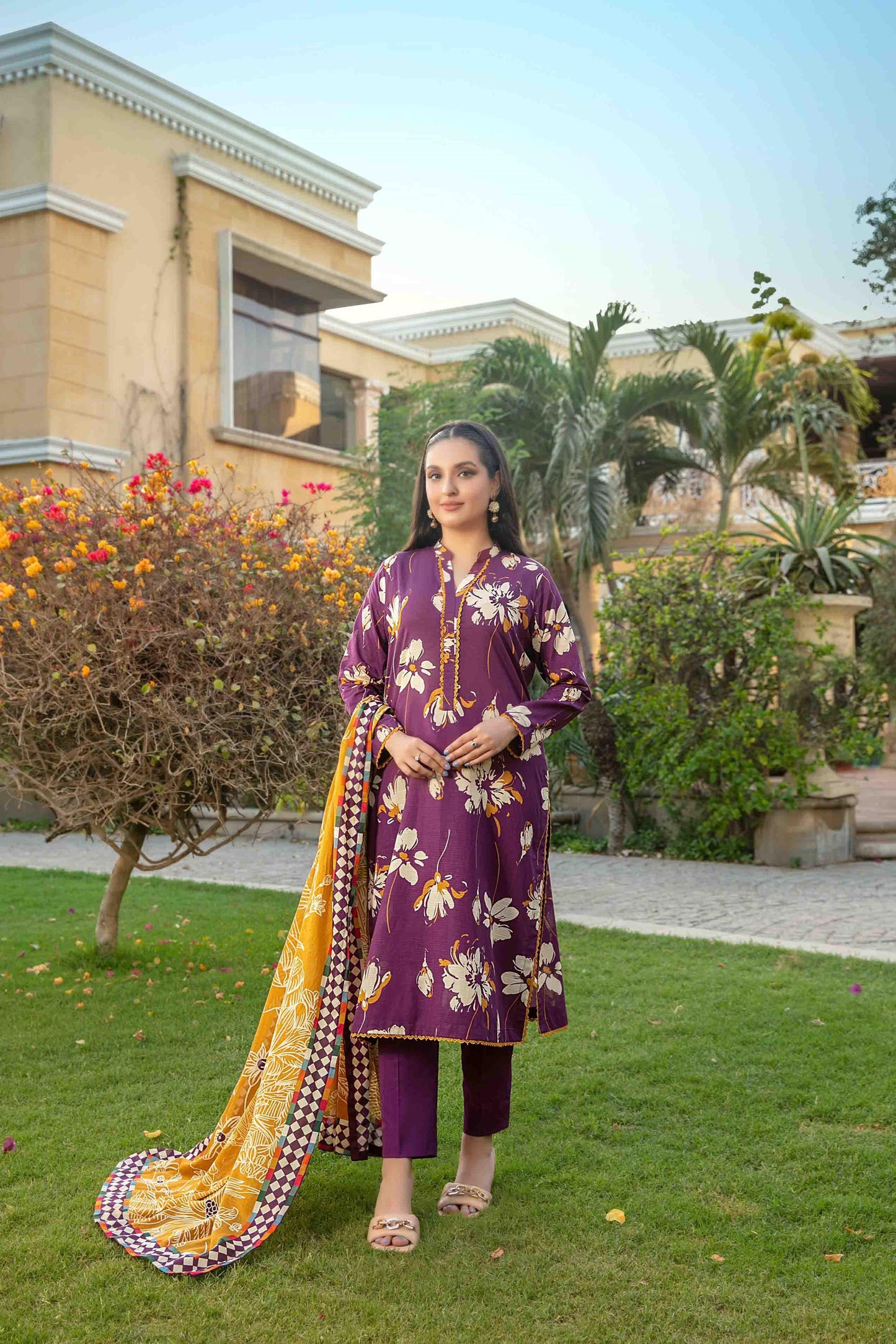 Naimal By Tawakkal 3 Piece D-1506 - Waheed Javaid Collections