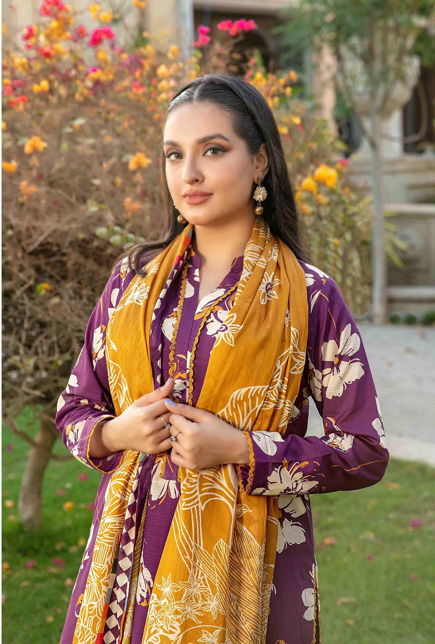 Naimal By Tawakkal 3 Piece D-1506 - Waheed Javaid Collections