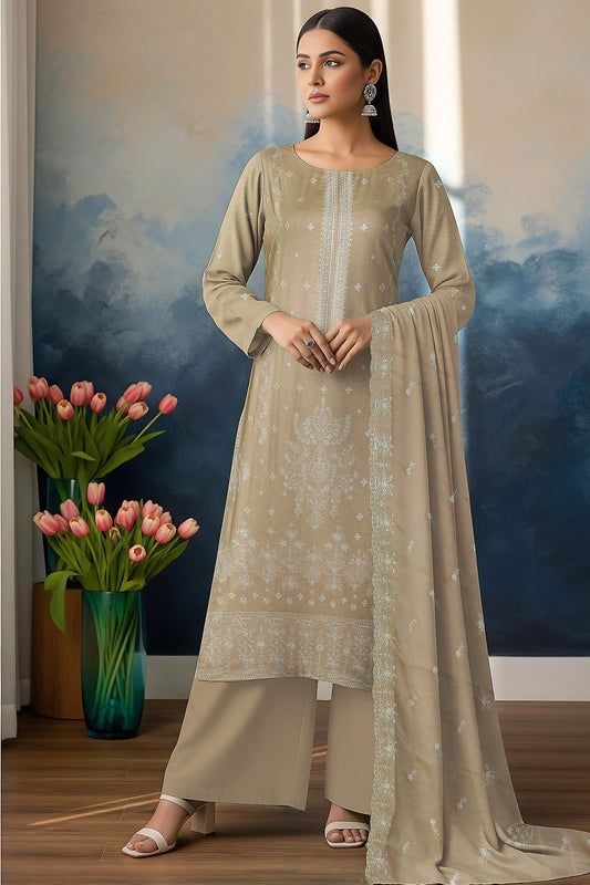 Noir Embroidered 3 Piece Karandi 01