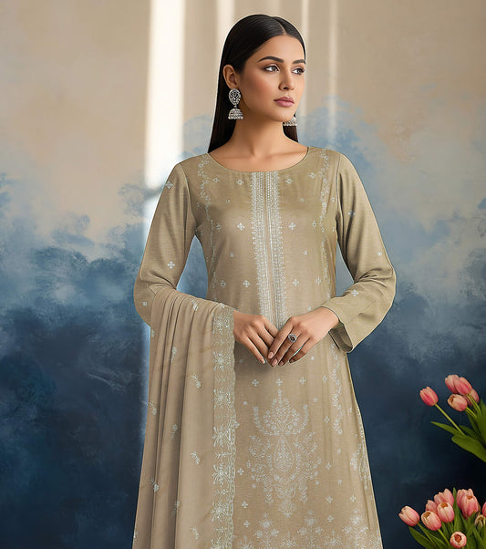 Noir Embroidered 3 Piece Karandi 01