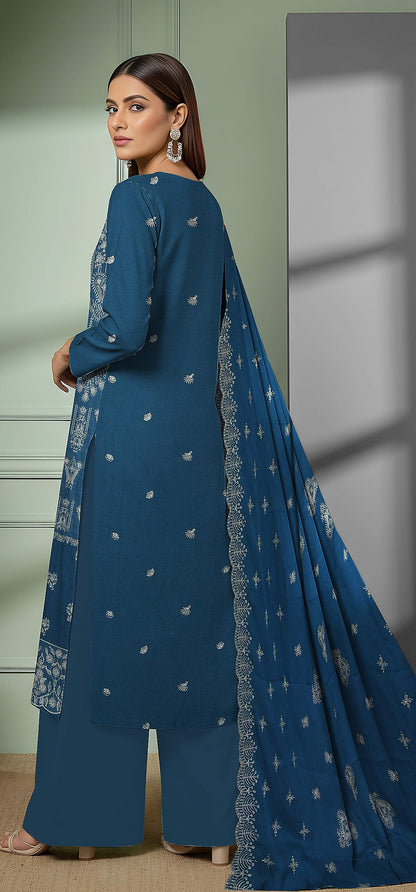 Noir Embroidered 3 Piece Karandi 04