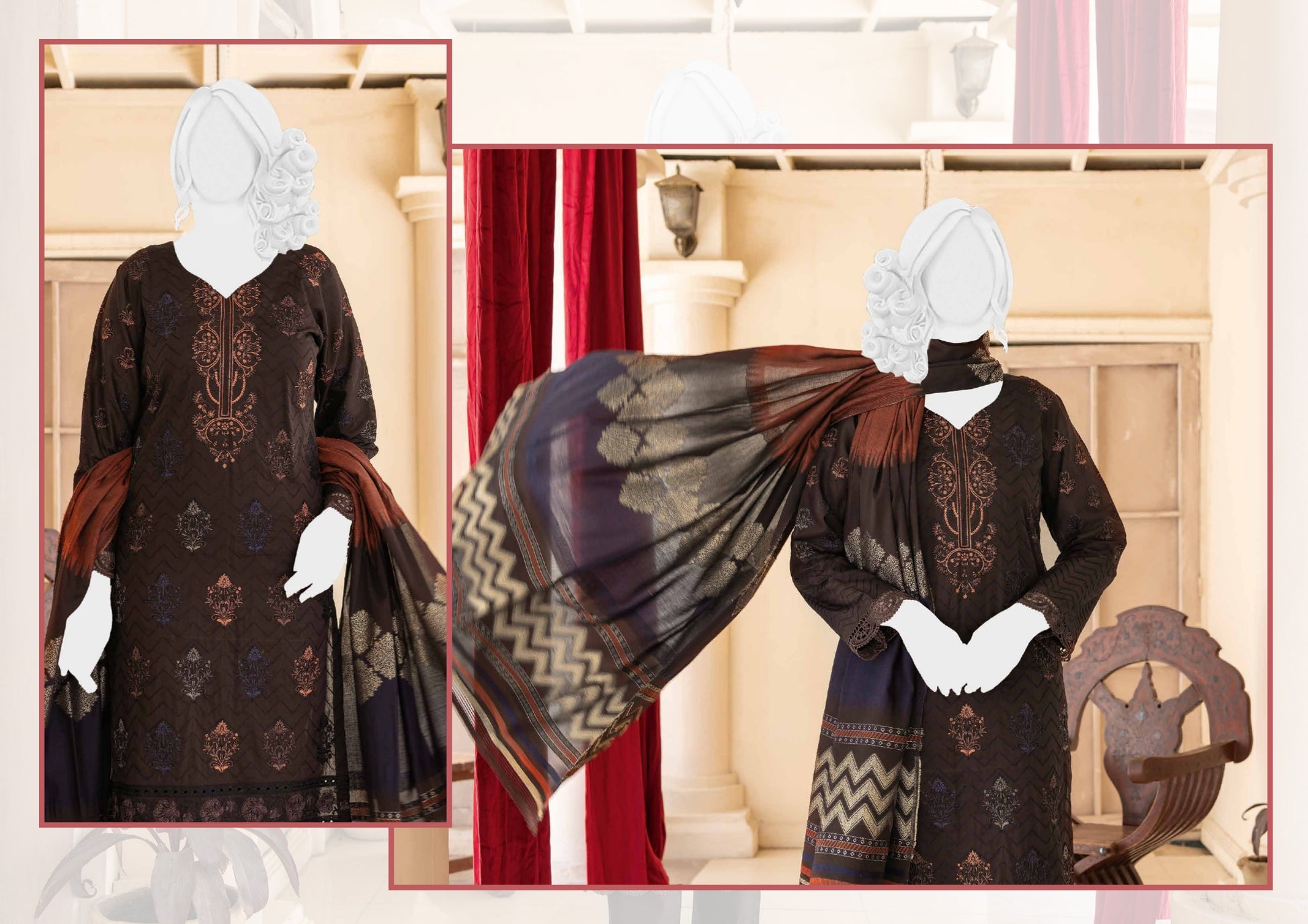 Noor e Sehar embroidered 05 - Waheed Javaid Collections