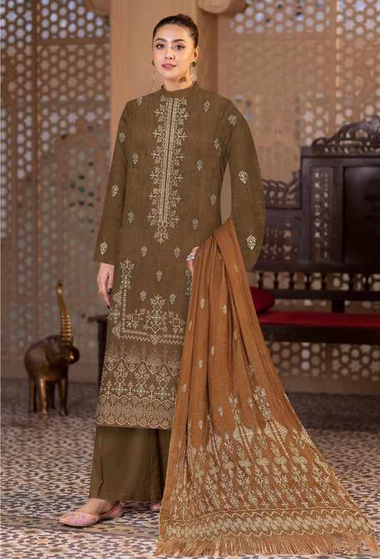 Noorain Peach Leather Collection Embroidered Luxury V5 / D-6